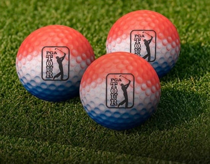 PGA Tour Tee Up Golf Practice Foam Balls - 9 pack - Ombré