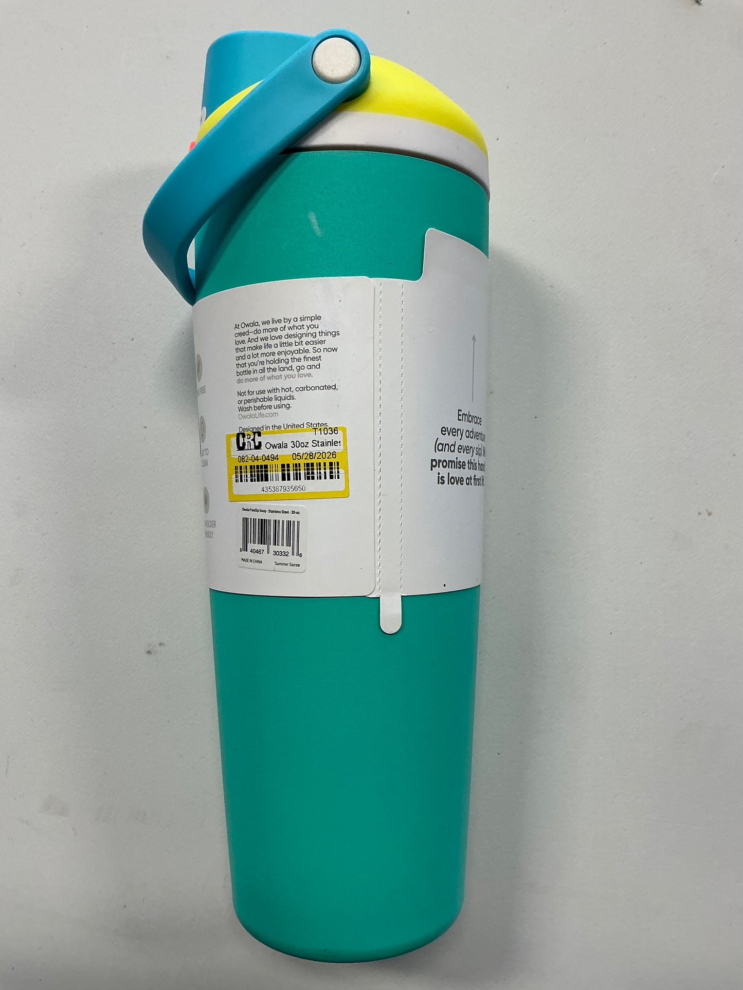 Owala 30 fl oz Stainless Steel FreeSip Sway Tumbler - MINOS COSMETIC DAMAGE- SOME MAY BE MISSING A STRAW (TOP MAY VARY, SEE PICTURES)