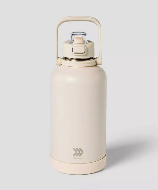 64 fl oz Stainless Steel Pop-Up Chug Sport Bottle White -  Minor Cosmetic Damage (see pictures)