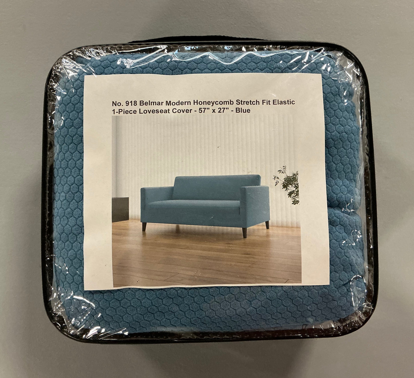 Thrifty 70 - No 918 Belmar Loveseat Slipcover - Blue (see measurements in pictures) - Used, Like New - AS IS - No Returns