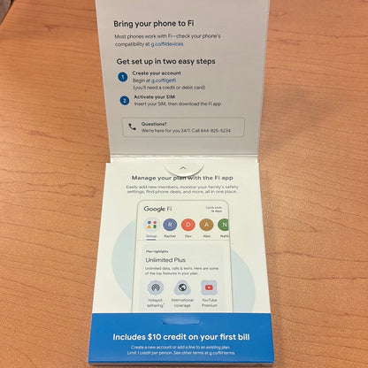 Google Fi Wireless Sim Kit Phone Plan