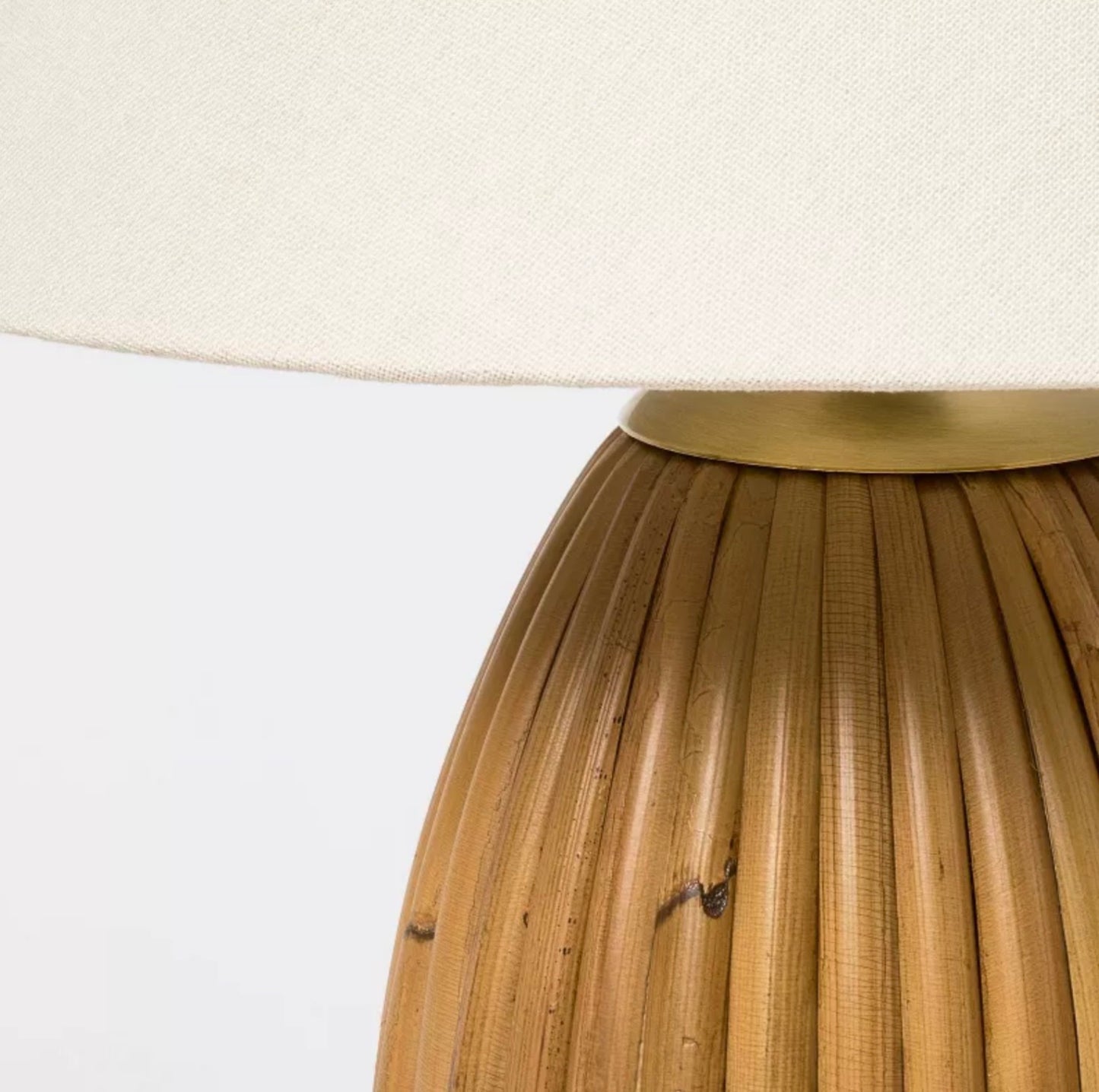Woven Table Lamp - Threshold™ designed with Studio McGee - Out of Box - Minor Cosmetic Damage from Shipping  (see pictures)  - FOR PICKUP ONLY