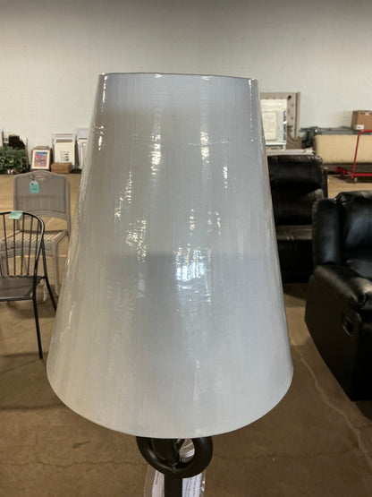 Metal Ring Floor Lamp - Back - Out of Box - Minor Cosmetic Damage (see pictures)
