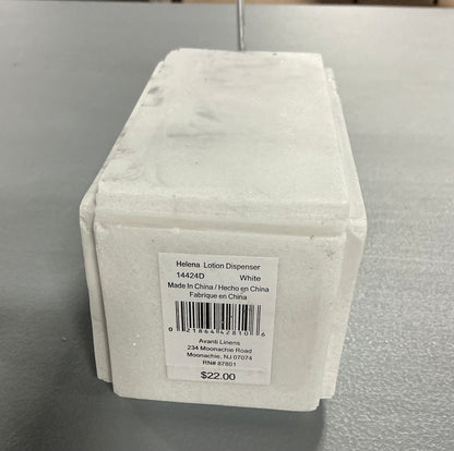 Avanti Helena Marble Soap Dispenser - minor cosmetic imperfections (see pictures) - AS IS