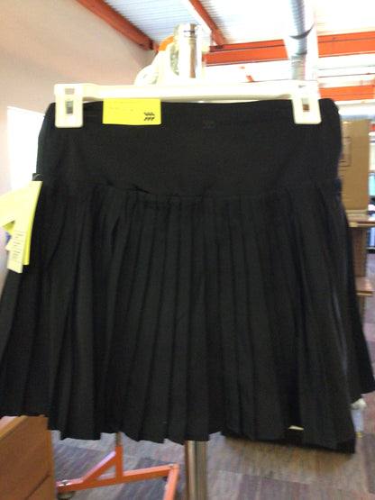 Women’s High-Rise Woven Pleated Skirt-Black S