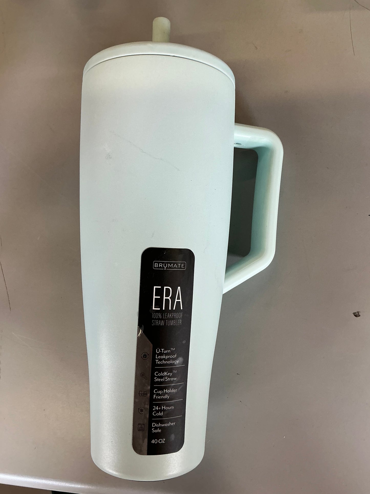 BruMate 40 fl oz Stainless Steel Era Straw Tumbler - Minor Cosmetic Damage (see pictures)