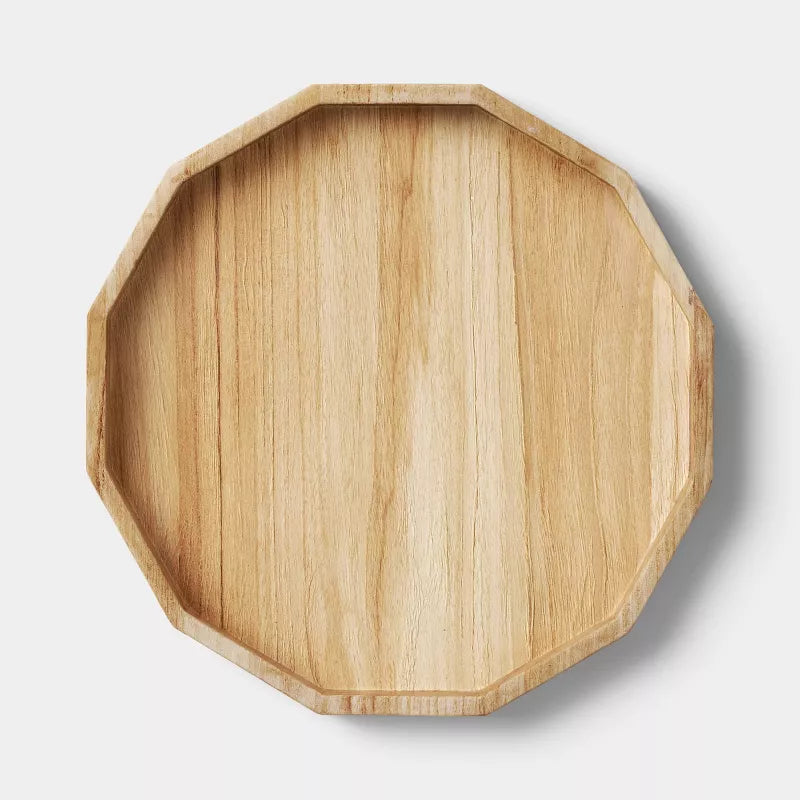 15" Bleached Wood Tray - Threshold™