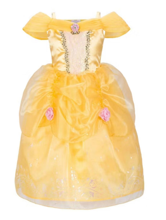 Disney Princess Belle Dress Size 5-6 - USED/LIKE NEW - NO TAGS - SOME MINOR COSMETIC DAMAGE (see pictures)