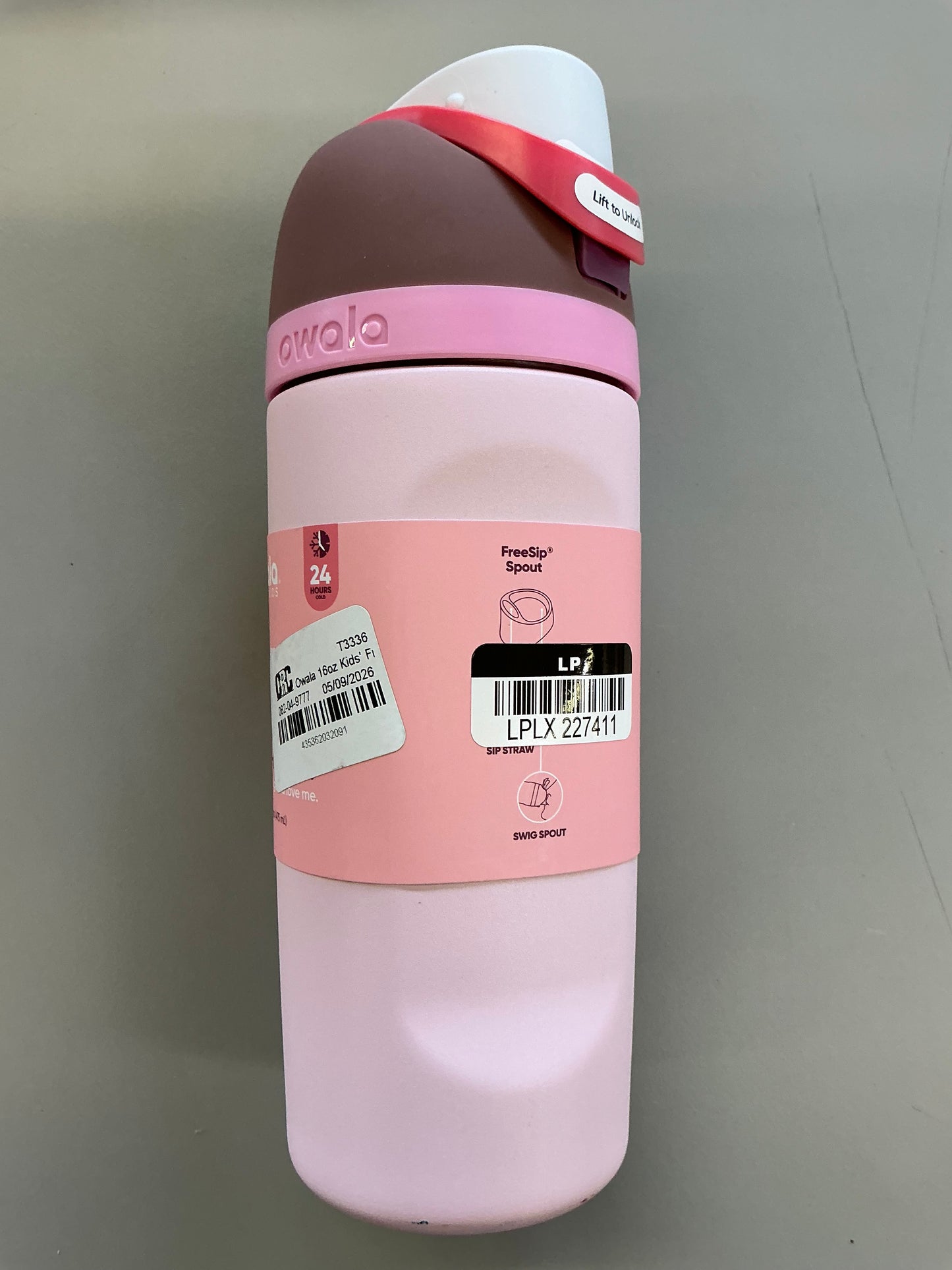 Owala 16 fl oz Kids' Stainless Steel FreeSip Water Bottle - MINOR COSMETIC DAMAGE (see pictures, some may be missing straw)