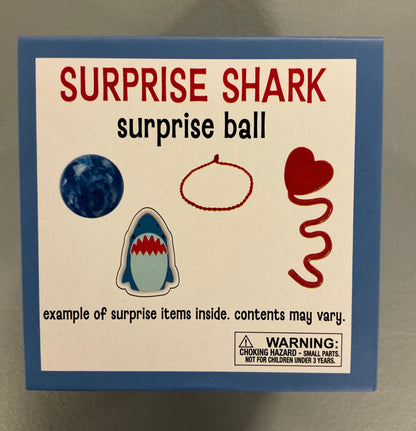 Shark Party Bundle (includes 6 Shark Balloons, 6 Shark Surprise Boxes, 2 packs of Party Favor Blowers (6 count each) and 1 “Happy Birthday” Banner)