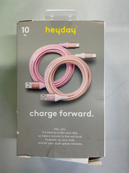 10ft USB-A to USB-C Braided Cable 2pk - OPEN BOX (see pictures)