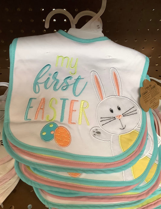 3-Pack Easter Bibs