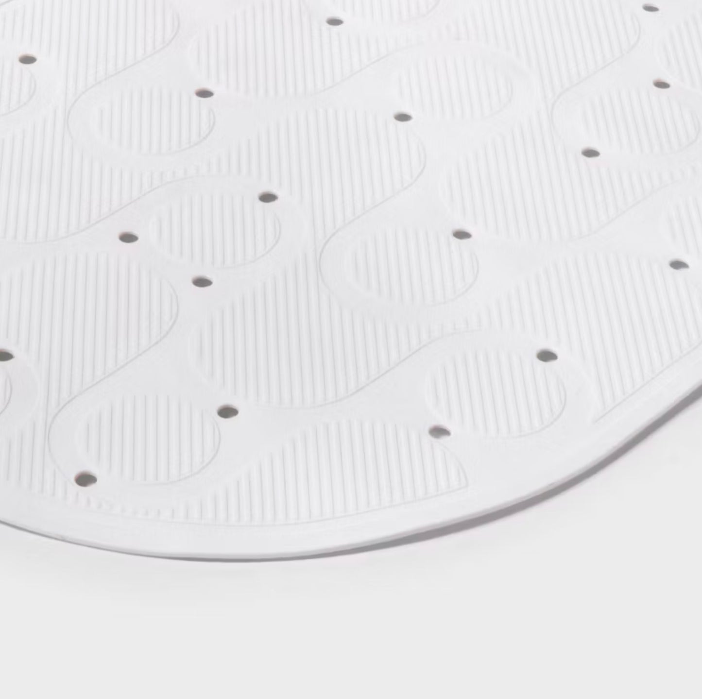 15"x27" Rounded Bath Mat White - Room Essentials™ - Minor Dirt from Shipping (see pictures)