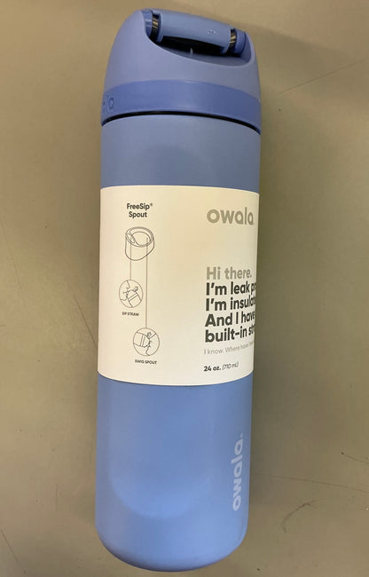 Owala 24 fl oz FreeSip Stainless Steel Water Bottle - MINOR COSMETIC DAMAGE (see pictures)