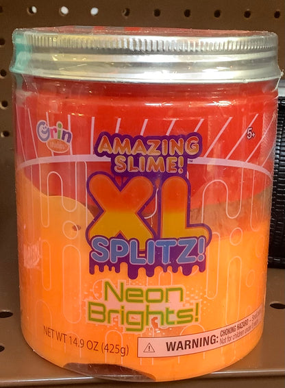 AMAZING SLIME! XL SPLITZ! NEON BRIGHTS!