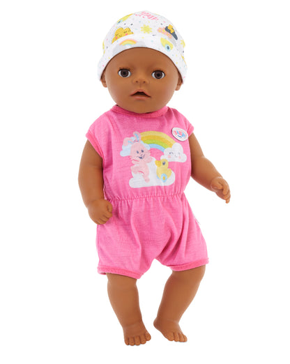 14” Interactive LiL Girl Baby Doll - Brown Eyes. Easy For Small Hands, 6+ Ways to Nurture, Includes Bottle, Potty and More, For Toddlers 2 Years & Up