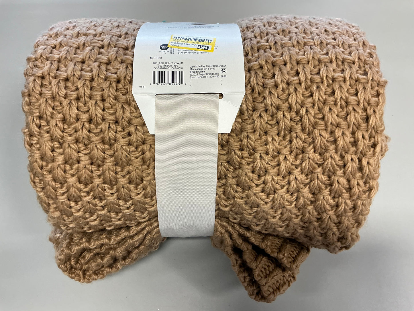 Oversized Recycled Knit Throw Blanket - Midweight, Machine Washable, Cozy Home Accessory - 50”X70”