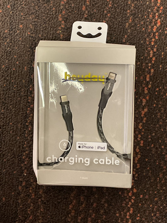 USB-C to Lightning Charging Cable - Braided Cable- Black - 6ft