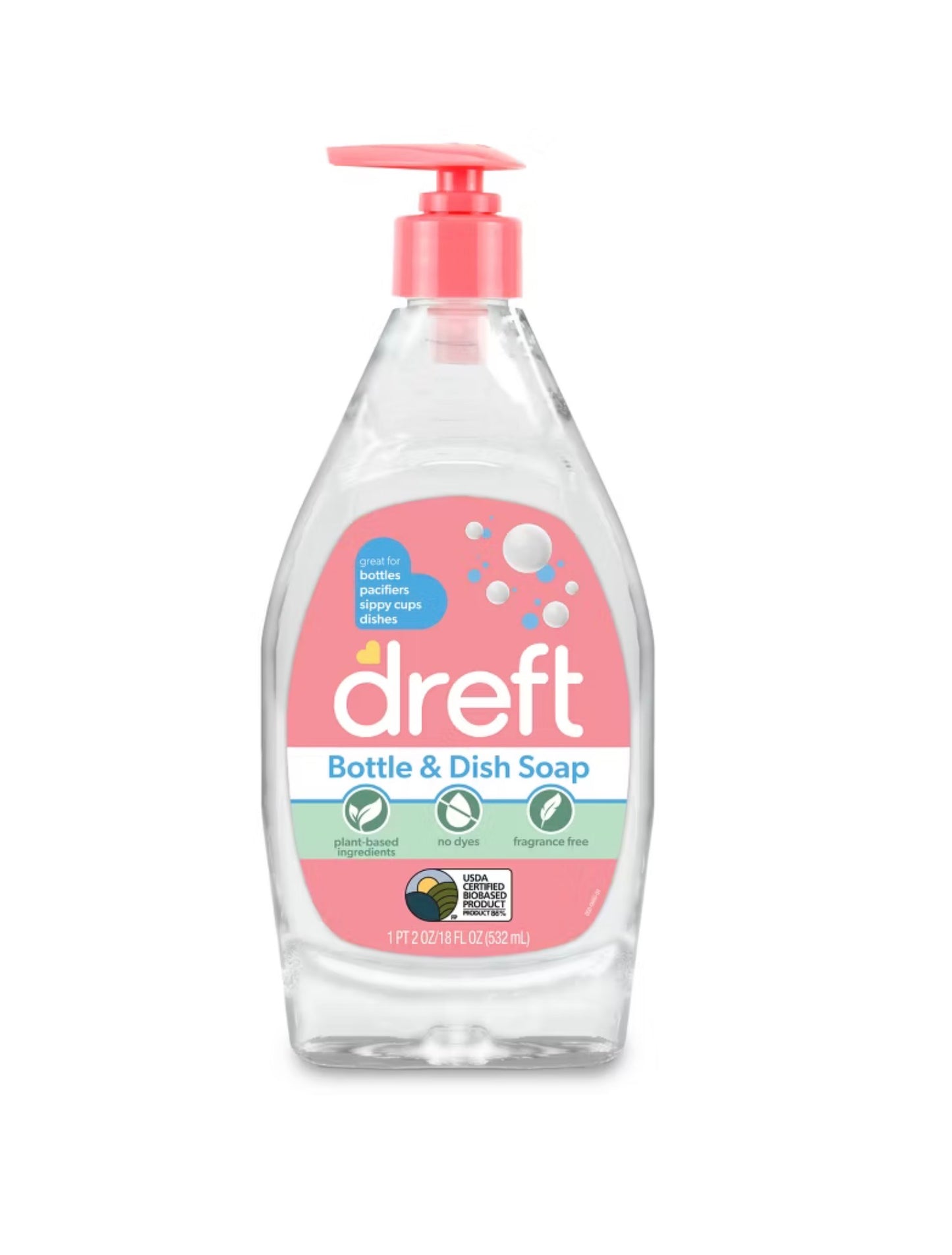 Dreft Bottle & Dish Soap Cleaner - 18 fl oz - Broken Top (see pictures)