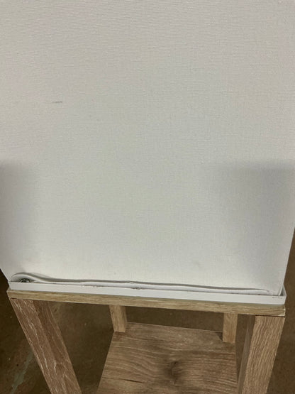 62.5" Alabaster Shelf Floor Lamp Light Brown - Linen Shade, MDF Body - Out of Box - Minor Cosmetic Damage (see pictures) - FOR PICKUP ONLY