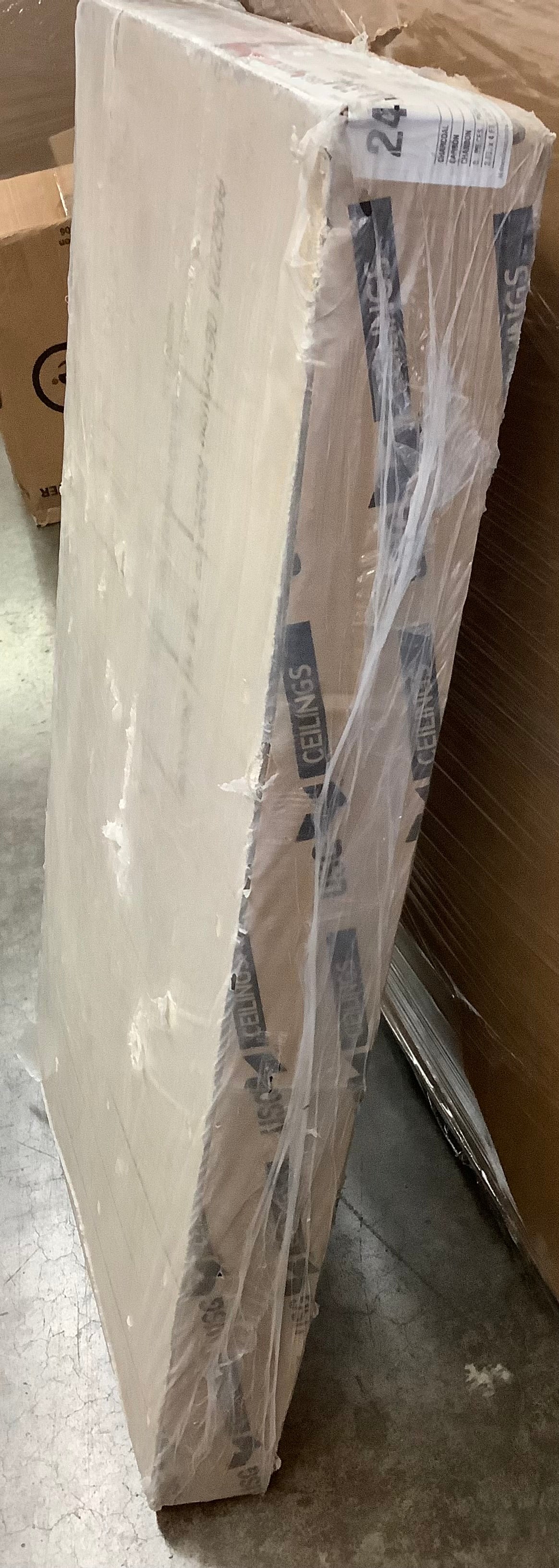 USG Ceilings 2 ft. x 4 ft.  Square Edge Lay-In Ceiling Tile, case of 8 (64
sq. ft)