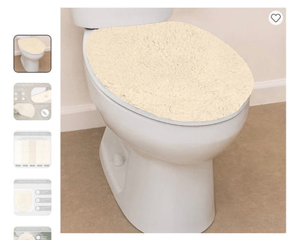 Home Weavers Inc Waterford Lid Cover - Ivory - Repacked