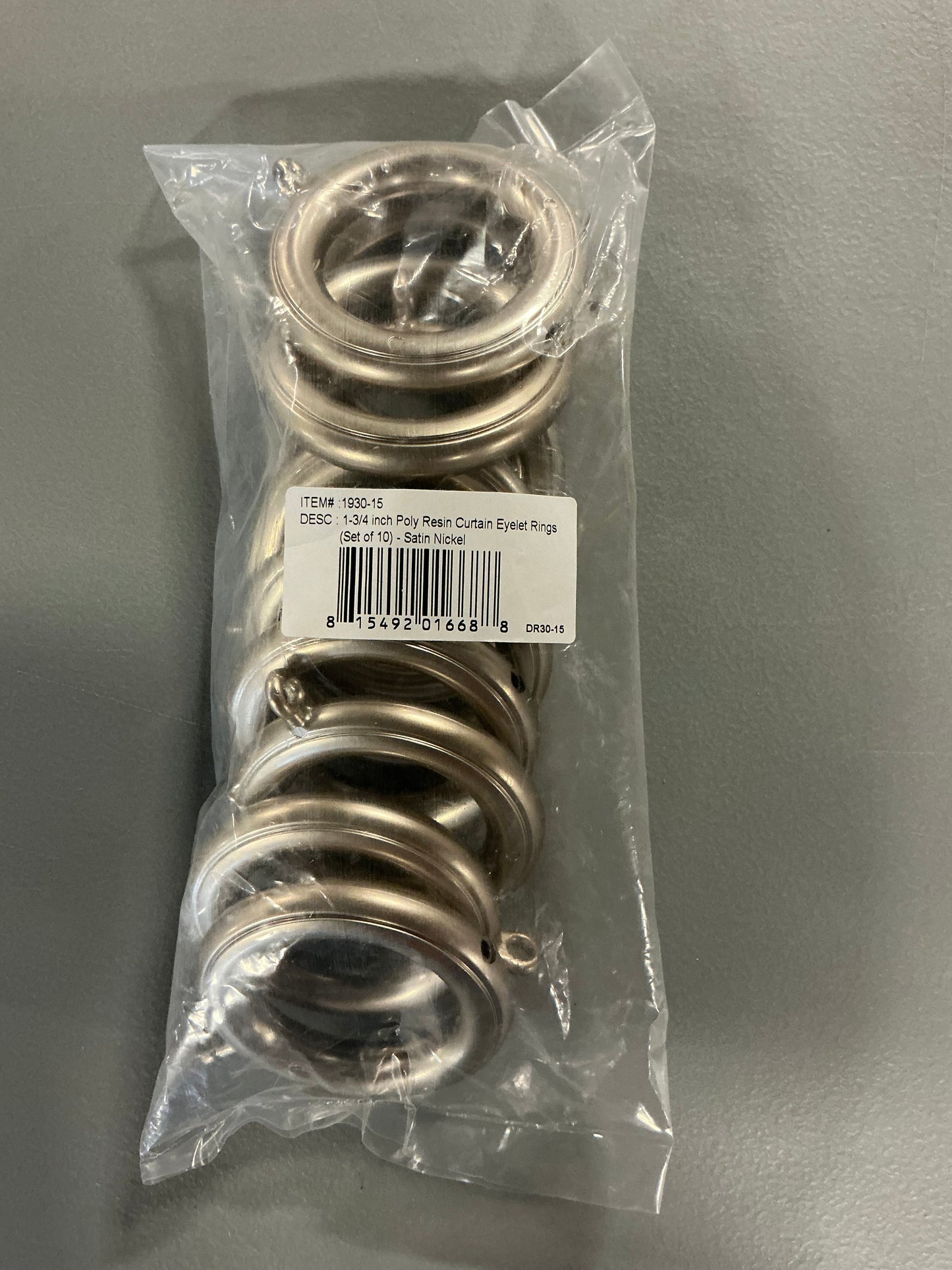 Rod Desyne Set of 10 1¾" Decorative Eyelet Rings