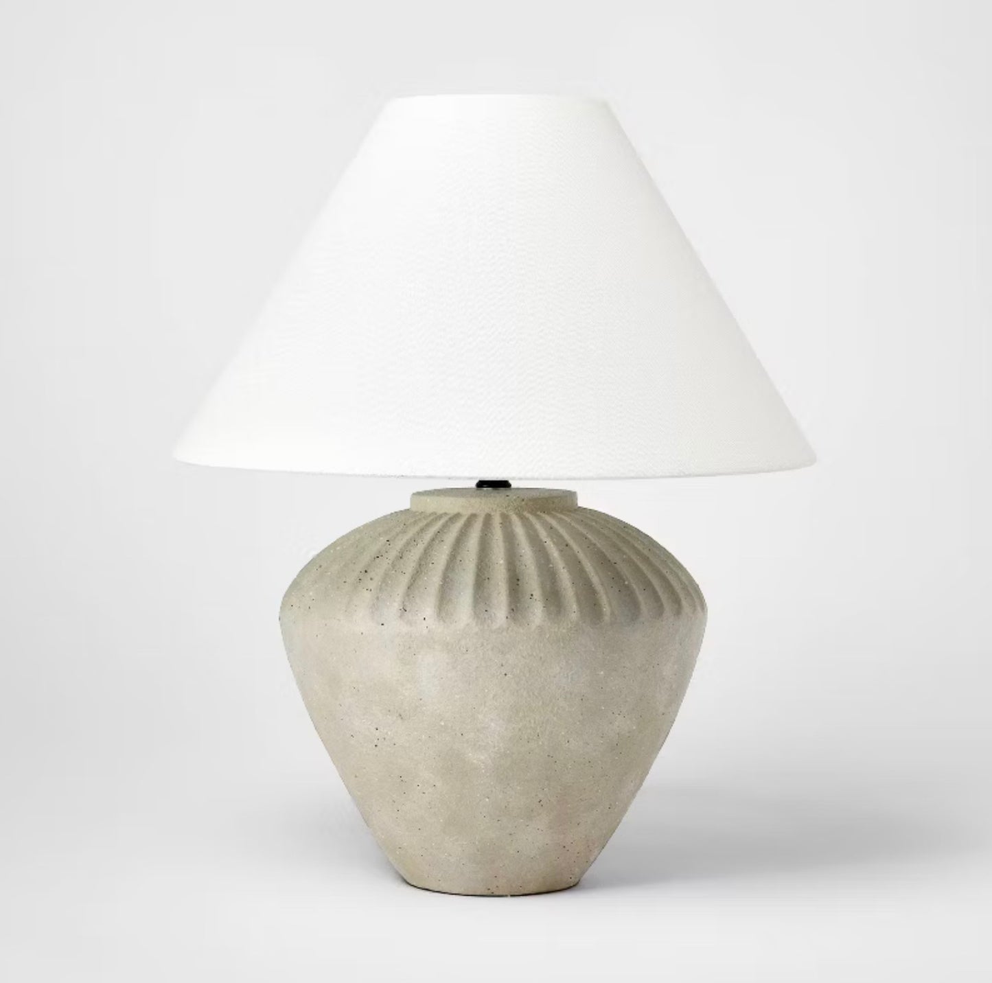 Ceramic Table Lamp - Tan - Threshold™ designed with Studio McGee - Out of Box - Minor Cosmetic Damage from Shipping (see pictures ) - FOR PICKUP ONLY