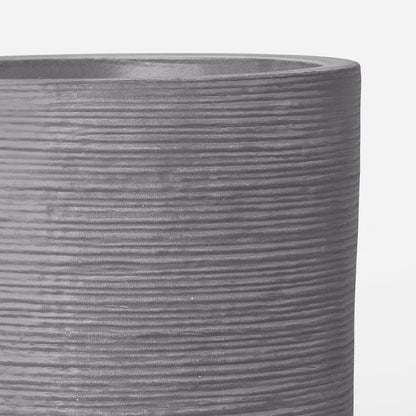 Fluted Outdoor Planter Gray 12" - Threshold™ - Minor Cosmetic Defect (see pictures) - FOR PICKUP ONLY