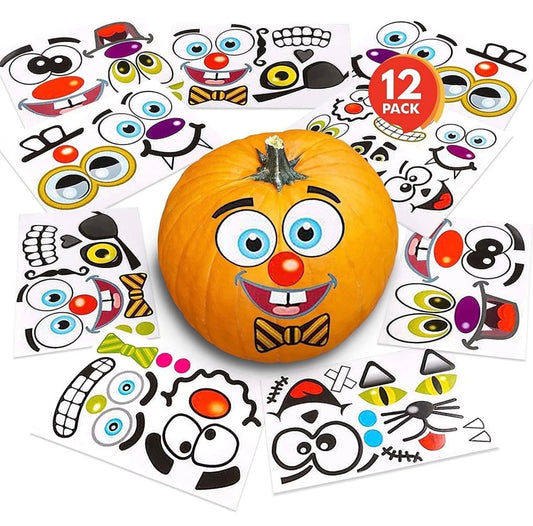 ArtCreativity Halloween Pumpkin Stickers for Decorating