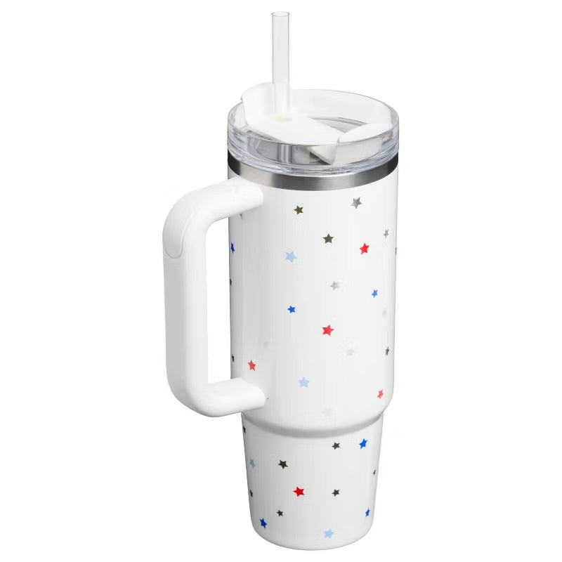 Stanley 30oz Stainless Steel Flowstate Quencher H2.0 Tumbler - MINOR COSMETIC DAMAGE DUE TO SHIPPING (see pictures) - Some May Be Missing Straws