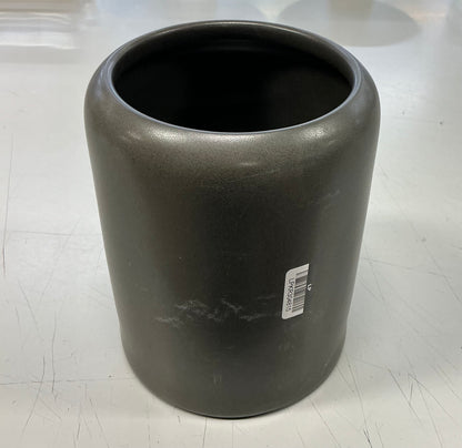 Project 62 - 125oz Stoneware Tilley Food Storage Canister - NO LID - MINOR COSMETIC DAMAGE (see pictures ) - Charcoal Gray - THRESHOLD - FOR PICKUP ONLY