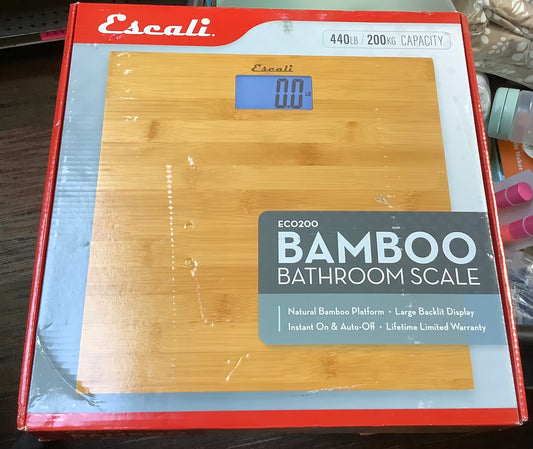 Escali Bamboo Bathroom Scale