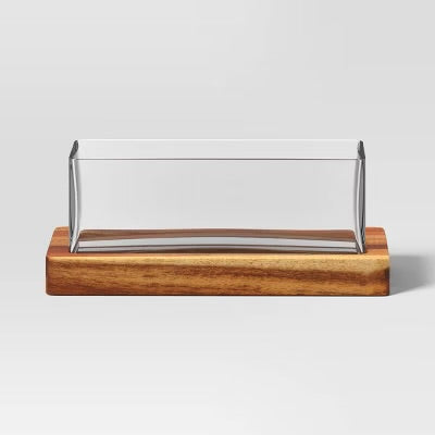 Biodome Glass Terrarium with Wooden Base - Threshold - FOR PICKUP ONLY