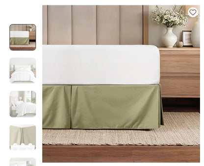 Casual Comfort Luxury Pleated 14" Hypoallergenic Wrinkle Resistant Bed Skirt - Queen