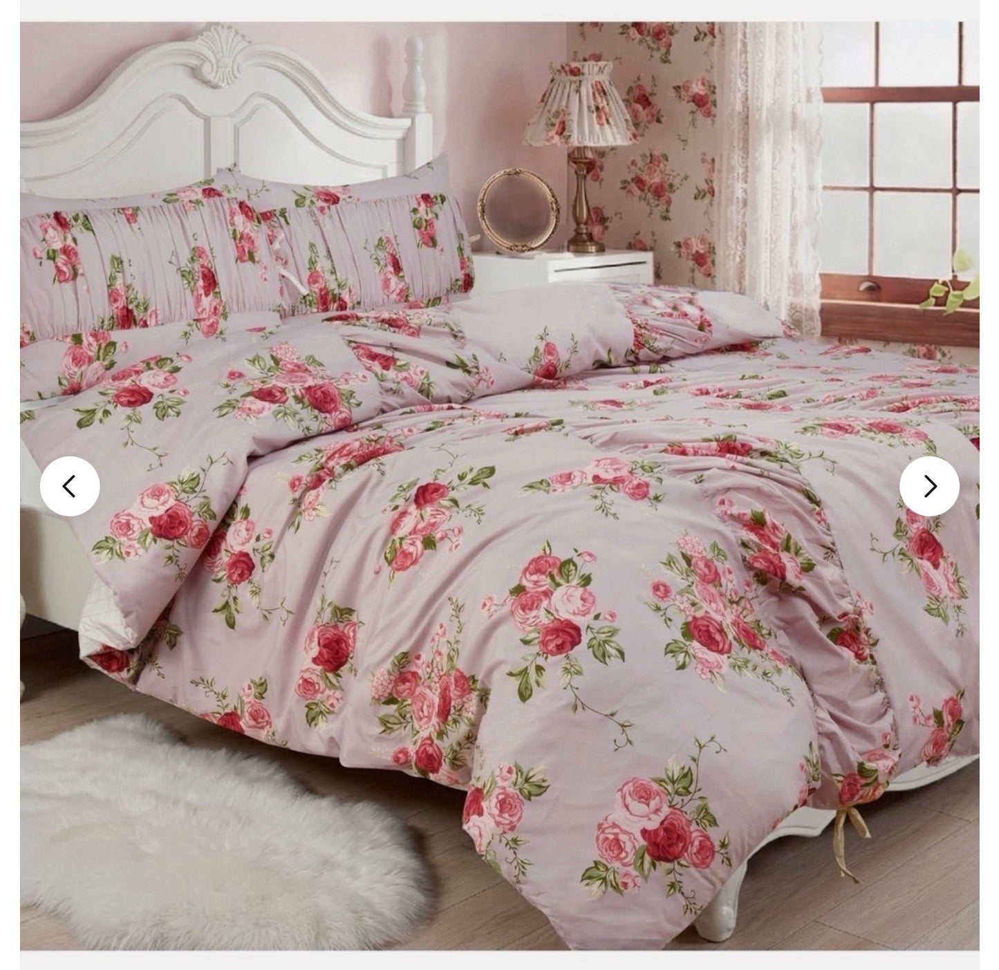Harlow & Wzen - Ruched Comforter Set - Pink Floral - Repackaged (see pictures) - FOR PICKUP ONLY