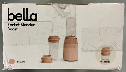 bella 6pc. Rocket Blender, Fits-anywhere™ kitchenware in Blossom - Open Box, Damaged Box (see pictures)