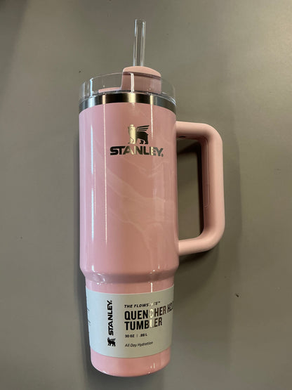 Stanley 30oz Stainless Steel Flowstate Quencher H2.0 Tumbler - MINOR COSMETIC DAMAGE DUE TO SHIPPING (see pictures) - Some May Be Missing Straws
