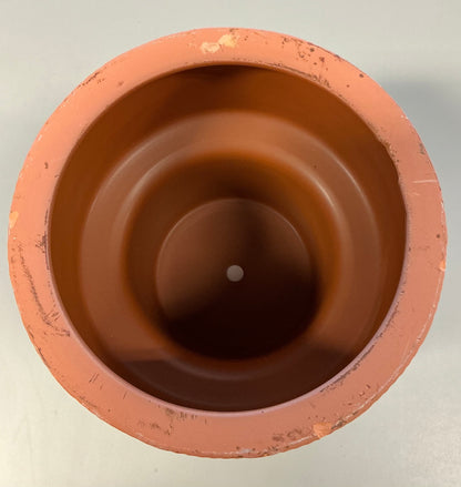 Arches Indoor Outdoor Planter Pot 8.25"x8.125" Terracotta Orange - Threshold™ - MINOR COSMETIC DAMAGE DUE TO SHIPPING (see pictures)