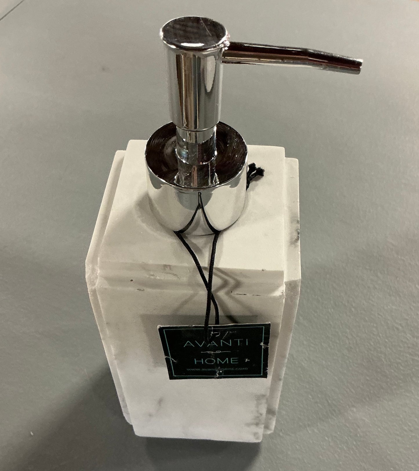 Avanti Helena Marble Soap Dispenser - minor cosmetic imperfections (see pictures) - AS IS