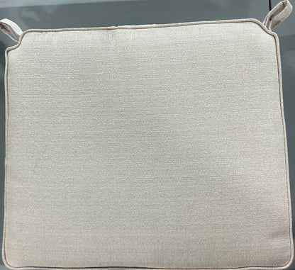 THRIFTY 70 - Set of 4 Outdoor Dinning Chair Cushions (22”x19”x3”)- Ivory - CHAIR NOT INCLUDED-  USED - AS IS - NO RETURNS