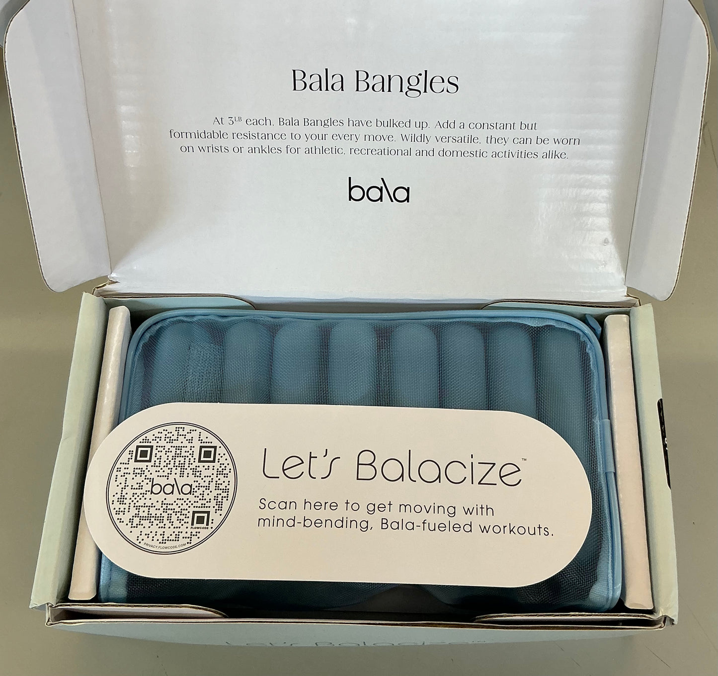 Bala Bangles 2pc Wrist and Ankle Weight Set - 3lbs - Sea - Open Box