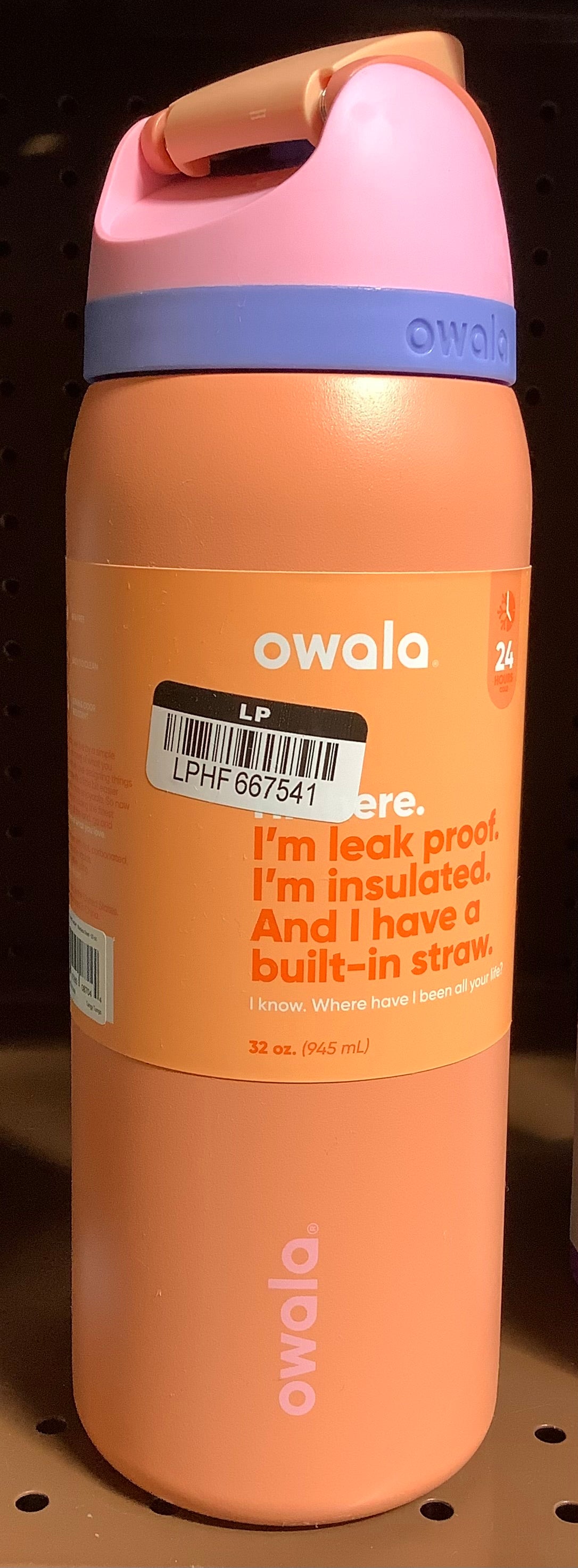 Owala 32oz FreeSip Stainless Steel Water Bottle - Tangy Tango