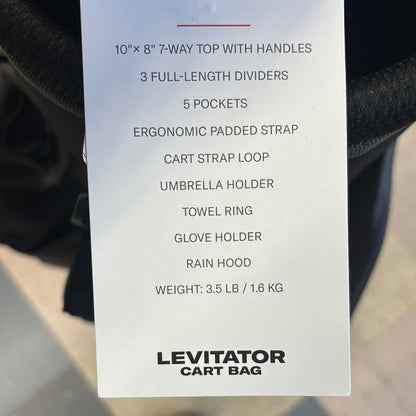 Wilson Levitator Cart Bag - Black