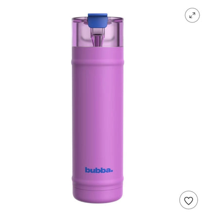 Bubba 24 fl oz Stainless Steel with Dual Sip Lid Water Bottle - Moodbooster - Minor cosmetic damage (see pictures)