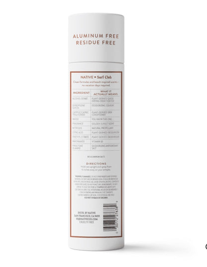 Native Aluminum-Free Spray Deodorant, Golden Sunset
3.5 oz