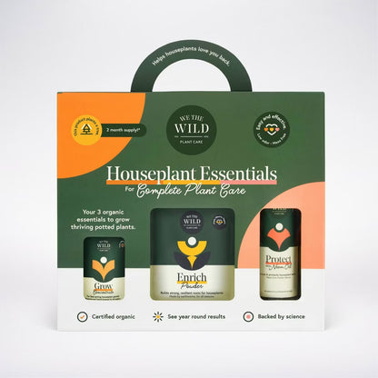 WE THE WILD Houseplant Essentials Kit Organic Easy 3-Step Care - Minor Box Damage (see pictures)