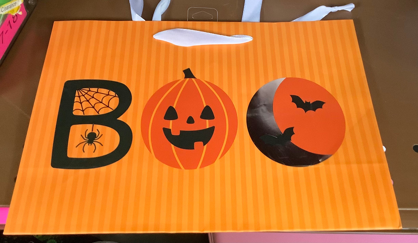 Medium Horizontal Halloween Gift Bag Fun Icons