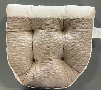 Sweet Home Collection™ Rocking Chair Cushion 2 Piece Tufted Non Slip Set of Upper and Lower Cushions in Linen