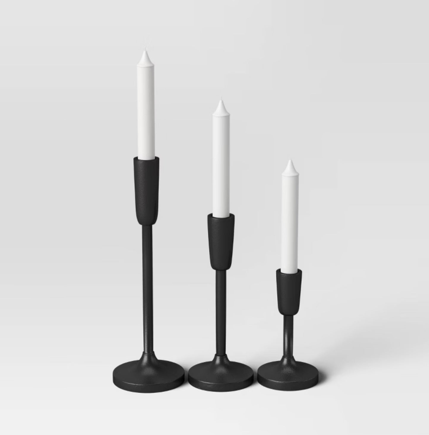 Metal Unity Candleholder 3 Piece Set (candles sold separately) - OUT OF BOX